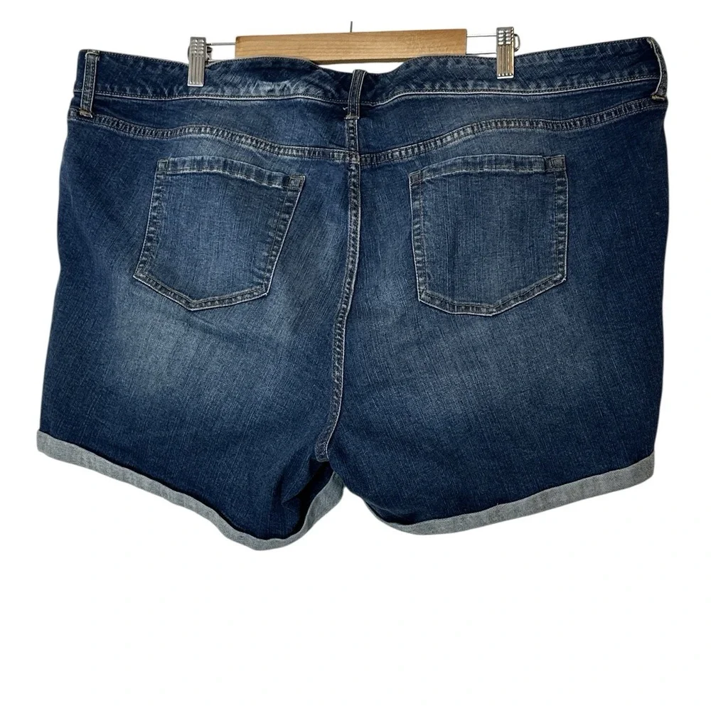 TORRID Denim Blue Jean High Rise‎ Shorts Women Plus Size 24 Stretch Classic